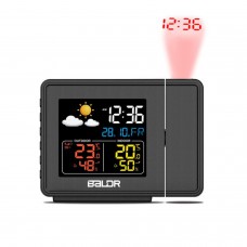 BALDR B0367WST2H2R-V1 часы проекционные c внешним датчиком и функцией прогноза погоды, черный