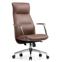 Эргономичное кресло руководителя Eureka OC08-BR, коричневое
