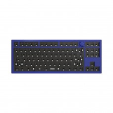 Механическая клавиатура QMK Keychron Q3 TKL ANSI Knob, алюминиевый корпус, RGB подсветка, Barebone, синий