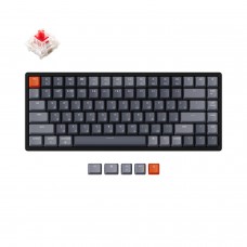 Беспроводная механическая клавиатура Keychron K2, 84 клавиши, алюминиевый корпус, RGB подсветка, Hot-Swap, Gateron Red Switch 
