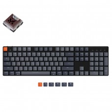 Беспроводная механическая ультратонкая клавиатура Keychron K5SE, Full Size, RGB подсветка, Brown Switch