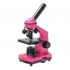 Микроскоп школьный Эврика 40х-400х в кейсе (фуксия) 25449